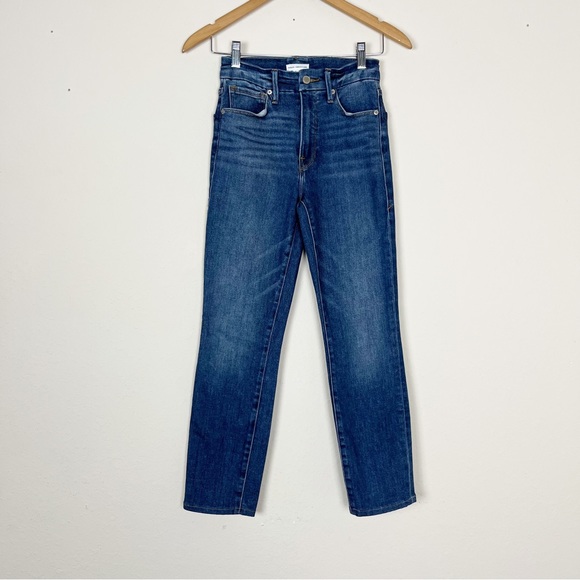 Good American Good Legs Crop Jeans Size 2 - Picture 2 of 6